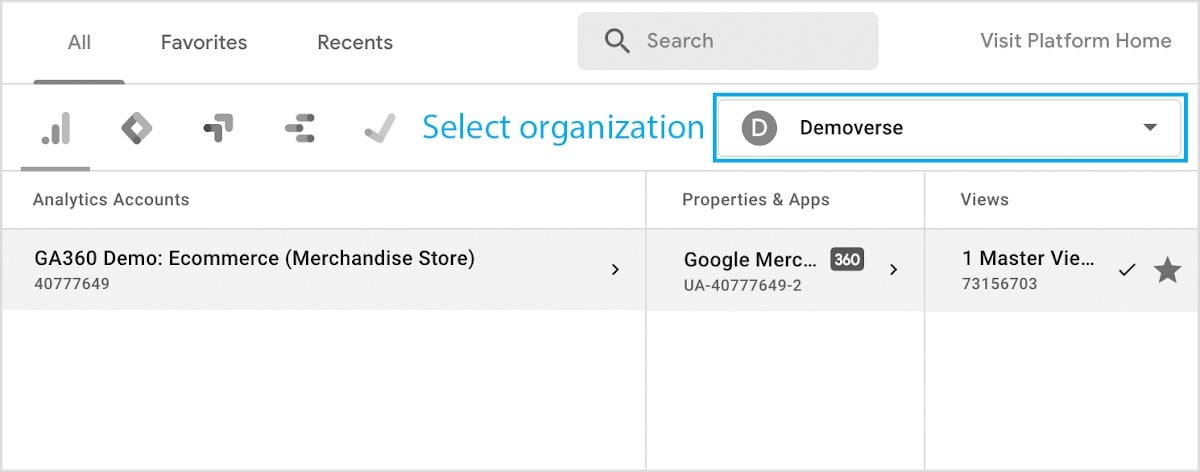 Universal Analytics property: Snapshot 5